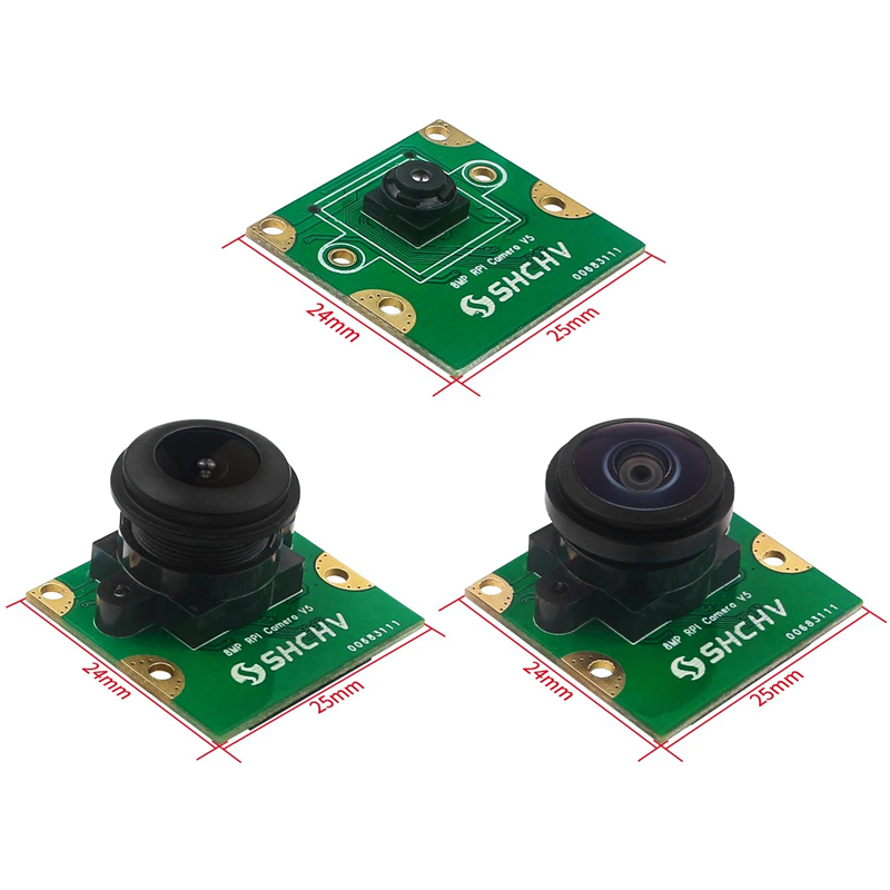 【Customizable】 8MP Camera Module for Raspberry Pi 5 IMX219 Sensor Webcam 77 / 130 / 200 Degree FOV Video Camera MIPI CSI Interface. 