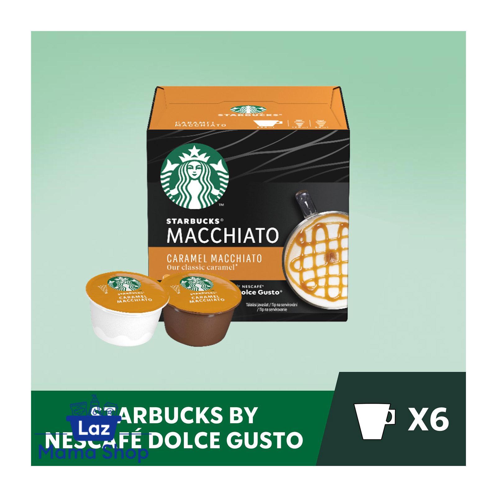 Starbucks Caramel Macchiato NESCAFE Dolce Gusto Coffee Capsules 6s/6s (Laz  Mama Shop)