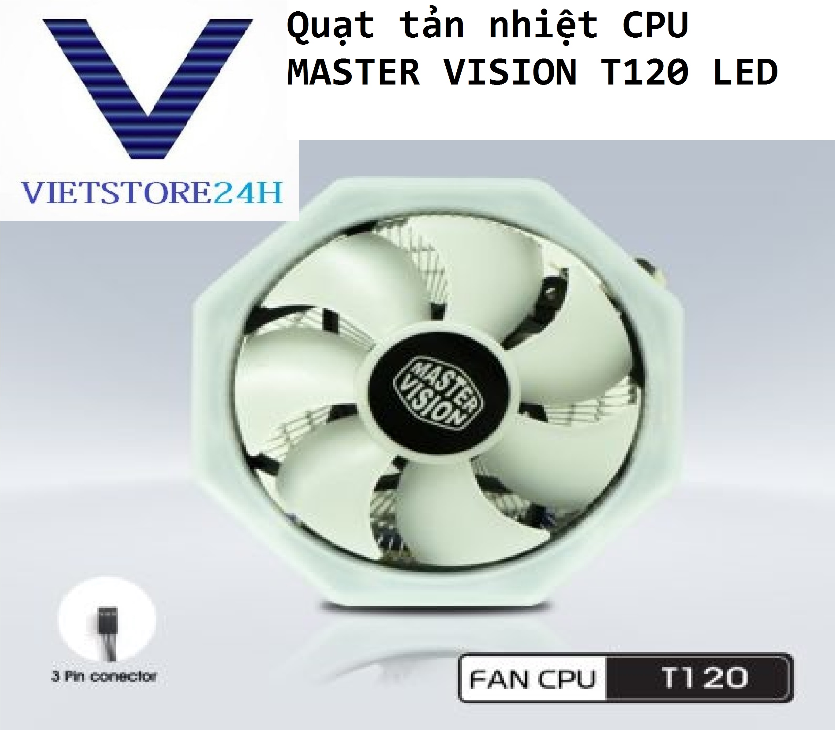 Quạt tản nhiệt CPU MASTER VISION T120 LED