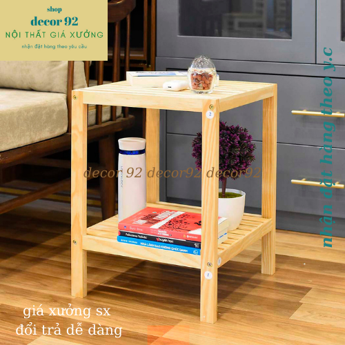 táp đầu giường,tủ đầu giường gỗ thông