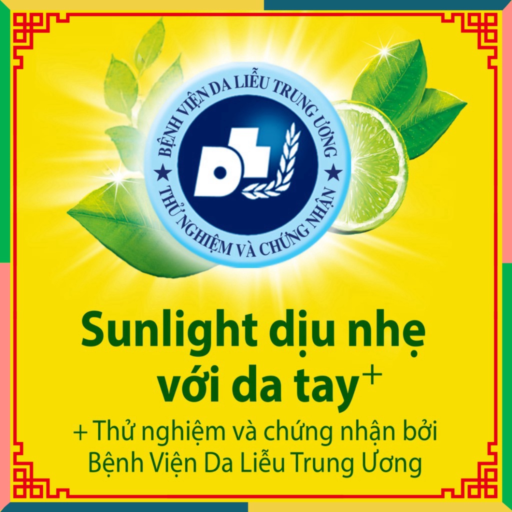 (HOT LIKE) Nước rửa chén/bát Sunlight Chanh túi 1.4kg