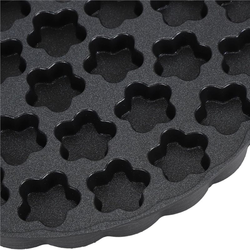 Aluminum Alloy Bubble , Nonstick Double Side Flower Pattern Egg Waffler Iron, Ice Cream Cone Maker.