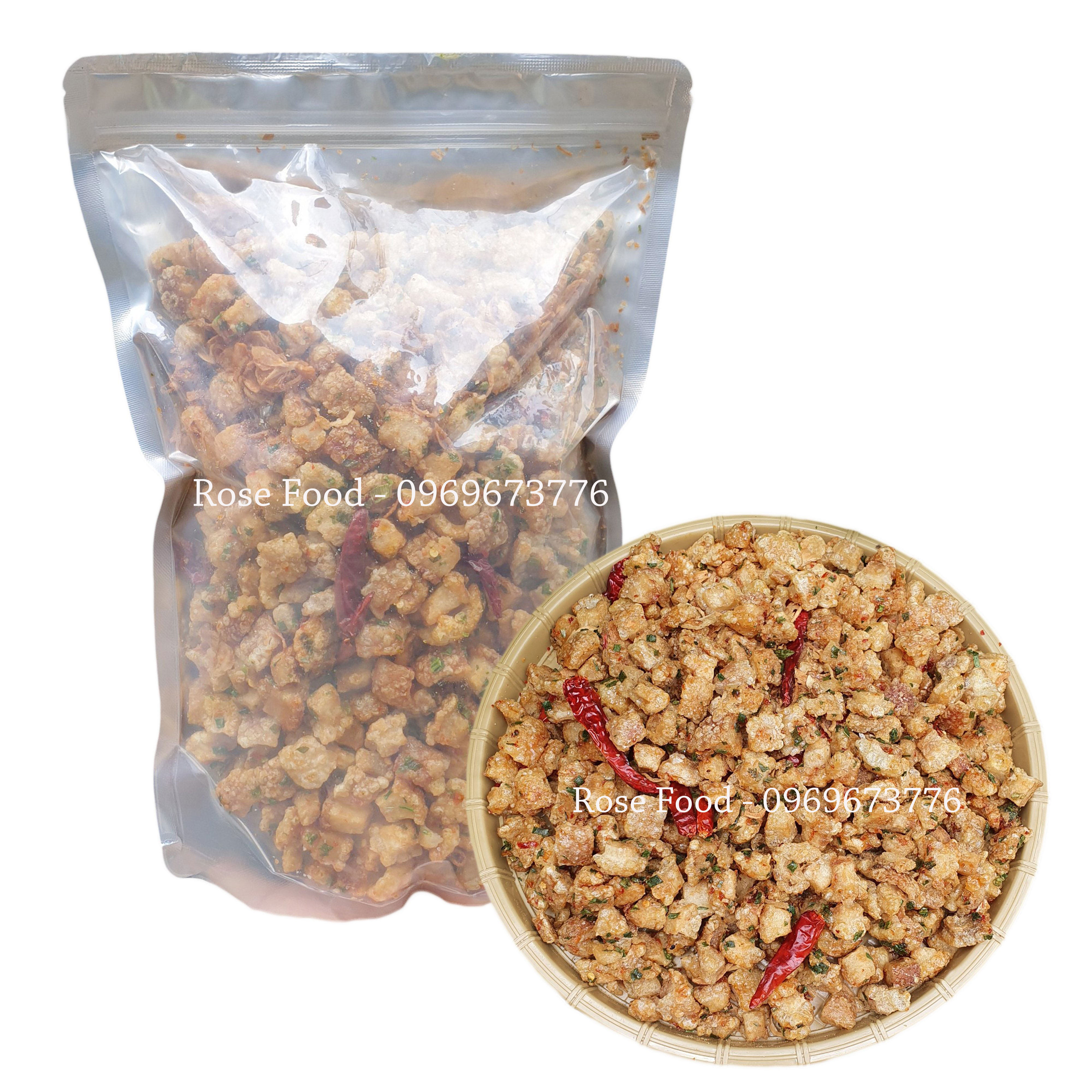 Tóp mỡ sốt mắm hành giòn thơm ngon 1kg/ 500g/ 250g - đồ ăn vặt