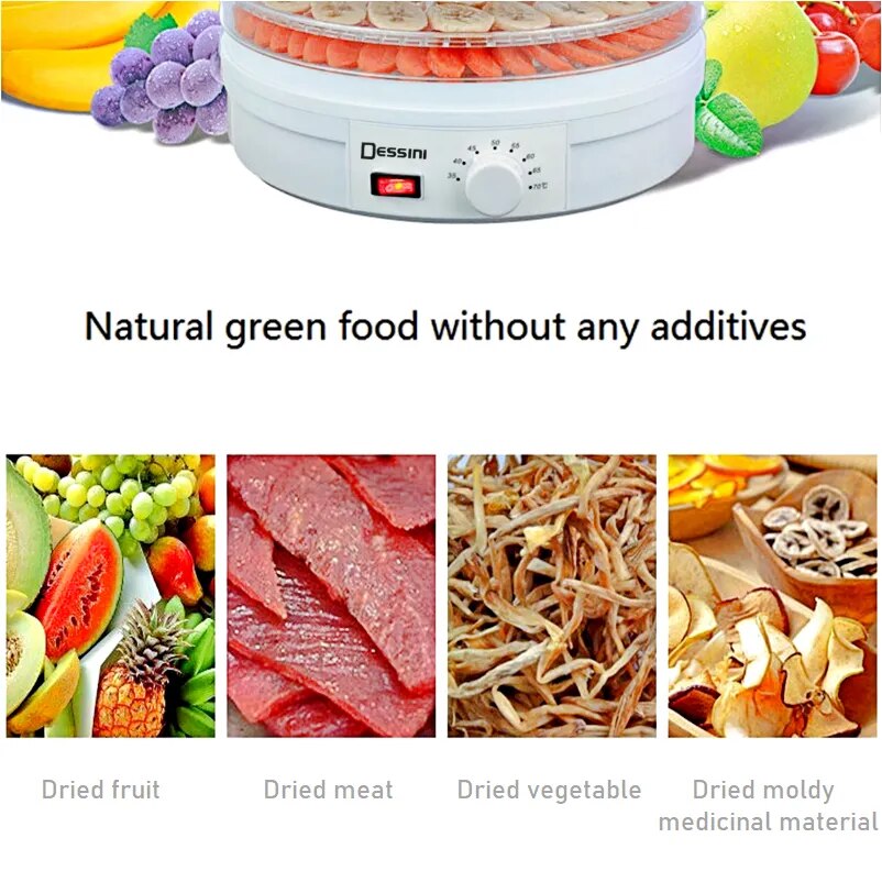 Food Dehydrator, Dehydrator for Food and Jerky, Fruits, Herbs, Veggies,  Food Dryer Machine, 5 BPA-Free Trays , 240W - AliExpress