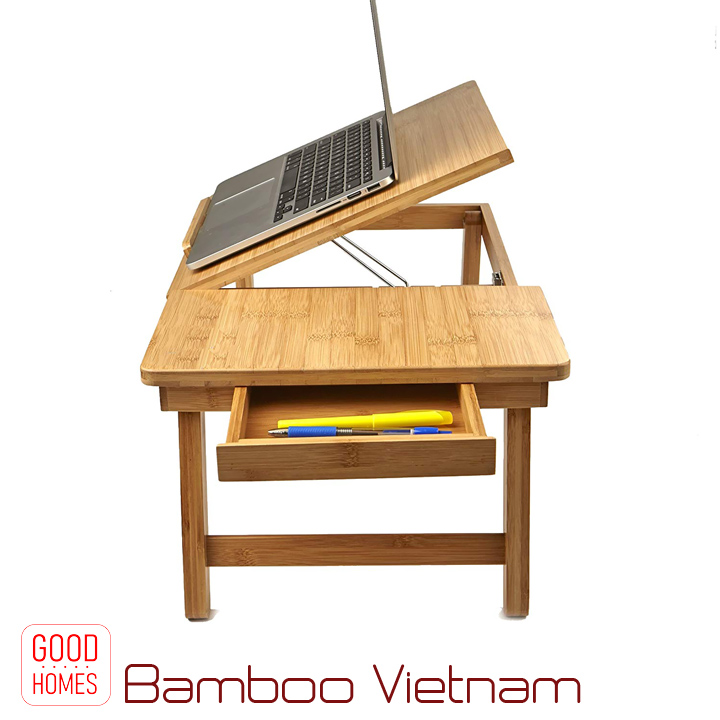 Bàn laptop gỗ tre gấp gọn