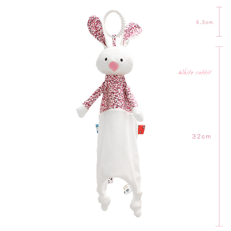 Toweling Rabbit Toy 【Thriving】 Newborn Baby Toys Towel Cute Cartoon Animal Soft Soothe ...