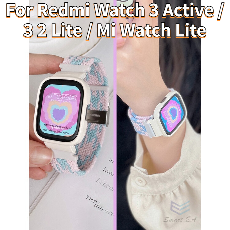 Correa Nylon Redmi Watch 3 Active / Lite (Rosa)