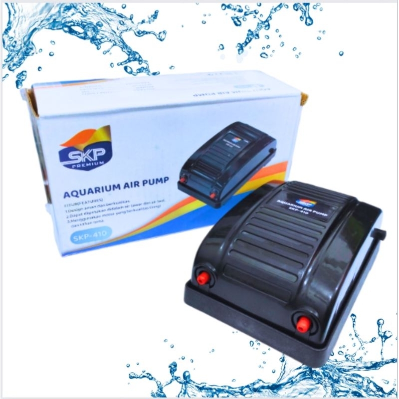 Airpump Aquarium Aerator udara 2 Lubang SKP 410
