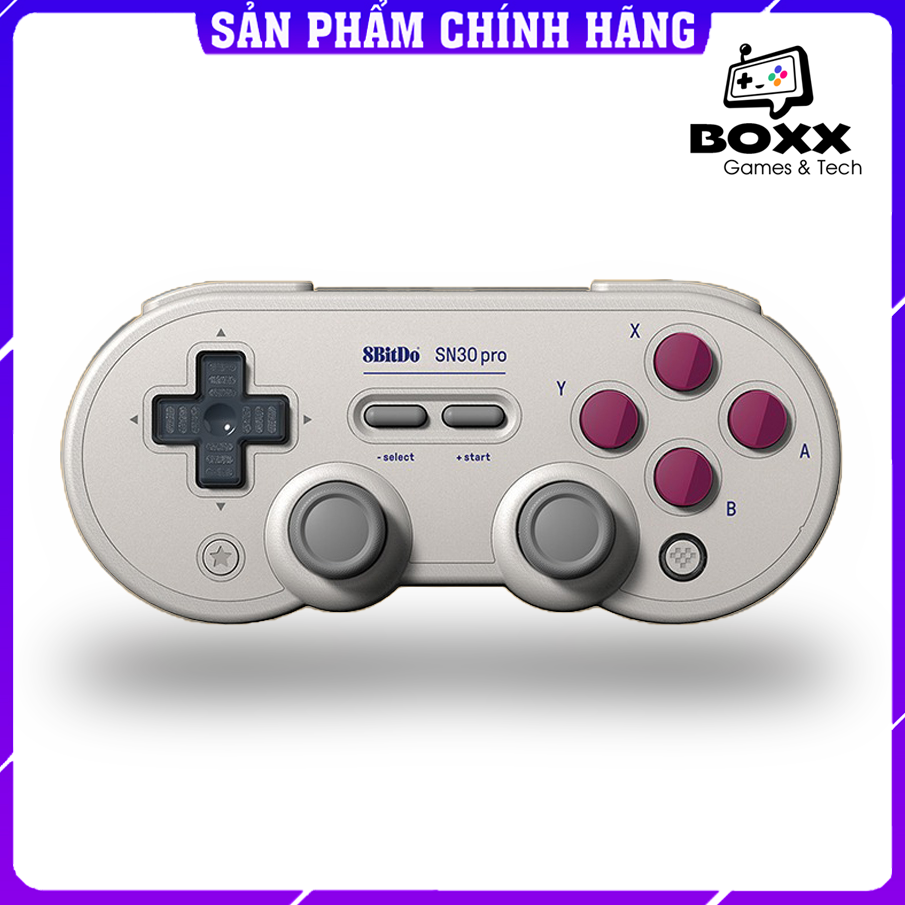 Tay cầm chơi game bluetooth 8Bitdo SN30 Pro Classic cho Nintendo Switch, Windows, Điện thoại