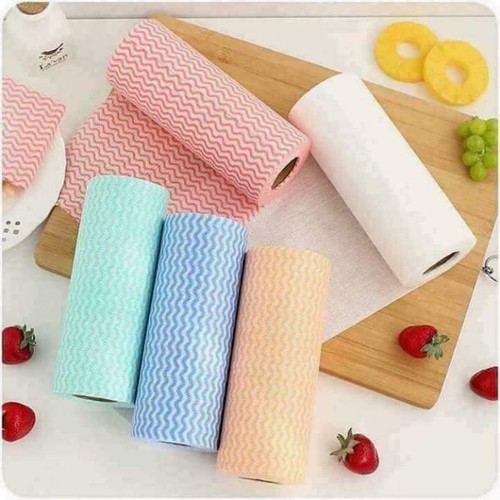 Oil absorbing paper roll-multifunctional kitchen dishcloth-super long reusable washable