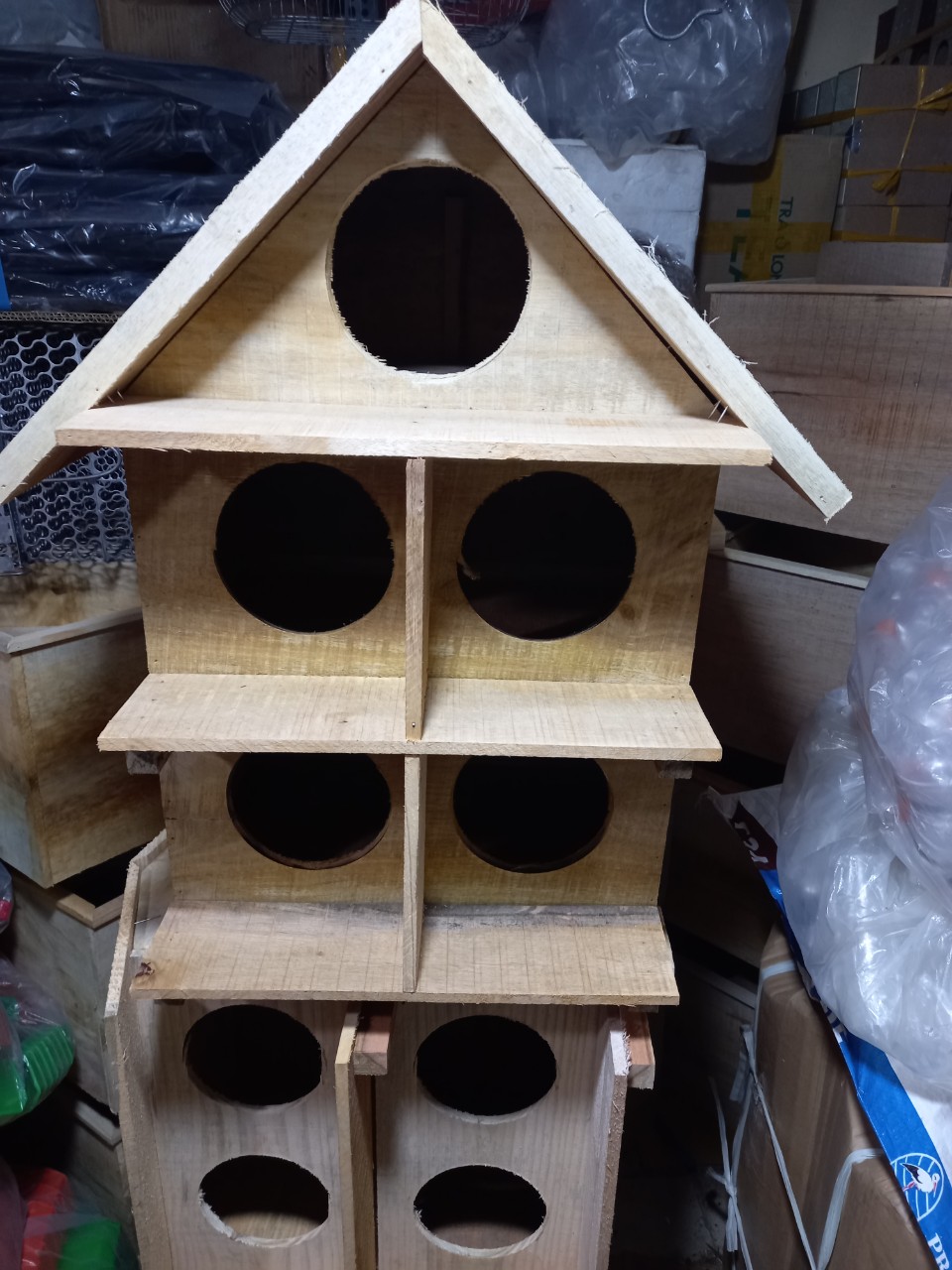 Chuồng chim bồ câu bằng gỗ 5 lỗ