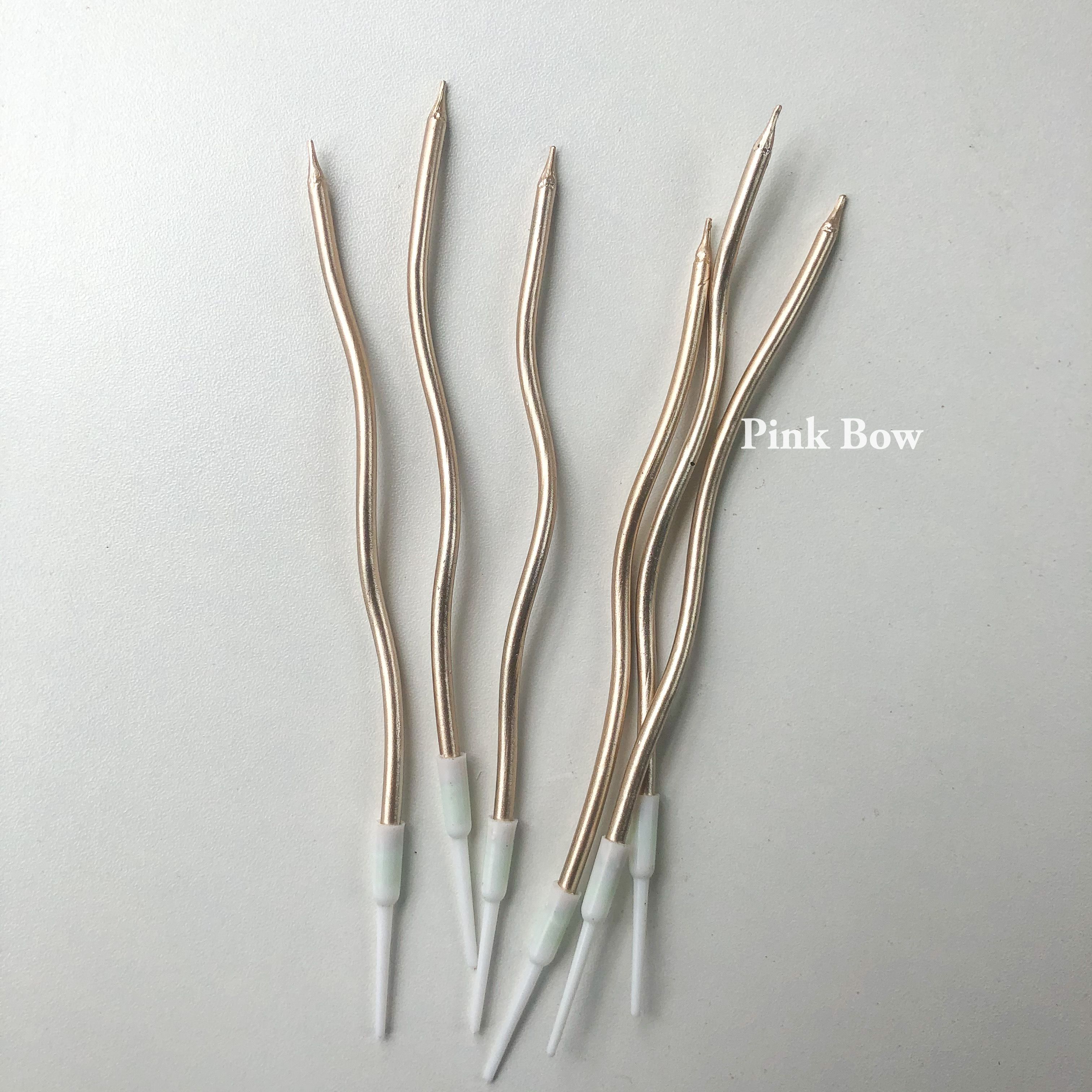 Nến sinh nhật xoắn đủ màu Pastel set 6c