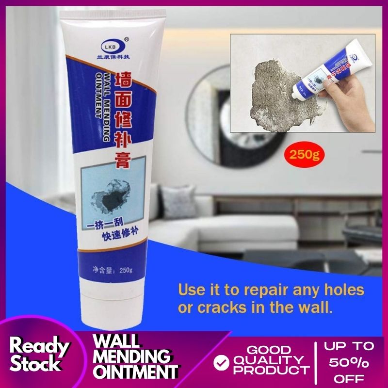 【COD Ready Stock】 Wall Mending Repair Cream with Tool, White Wall Crack
