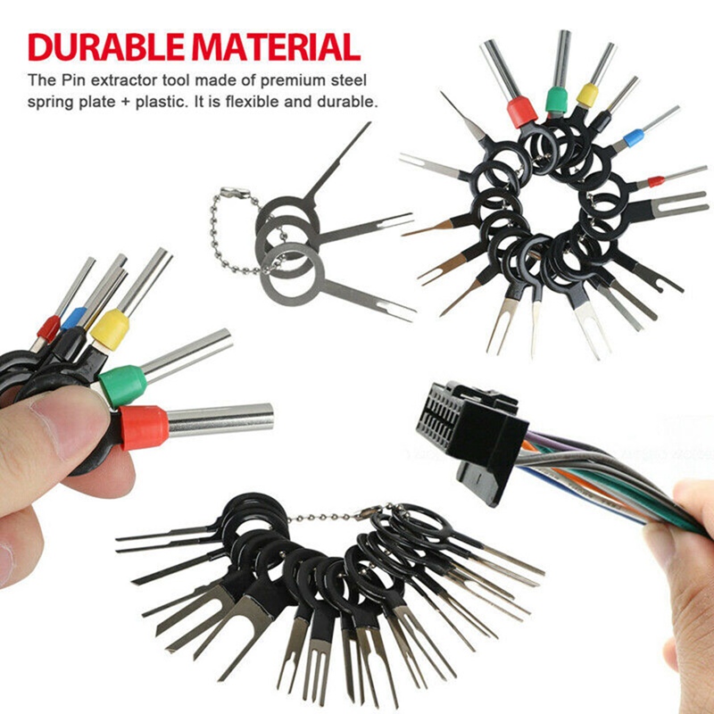 39 cái dây xe khai thác thiết bị đầu cuối dụng cụ loại bỏ tự động hệ thống dây điện đầu kết nối uốn vắt puller phát hành Bộ ghim cho hầu hết các thiết bị đầu cuối kết nối