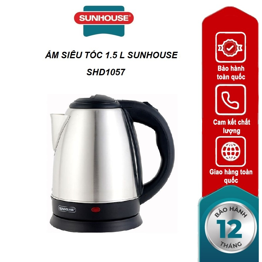 Ấm đun siêu tốc sunhouse 1,5l shd1057