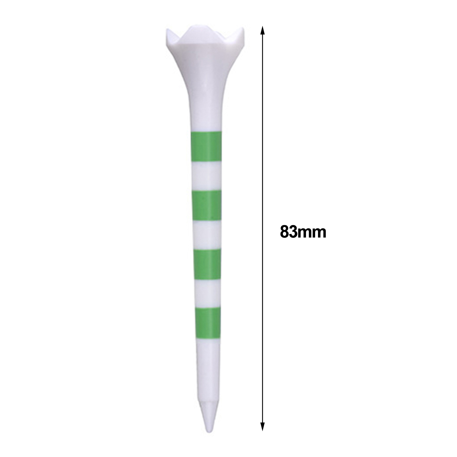 Top Tees chơi golf bằng nhựa không thể phá vỡ Golf Tees 20pcs độ ổn định cao độ ma sát thấp dụng cụ tập luyện cho trò chơi Ngắn Dễ dàng cài đặt ít hơn