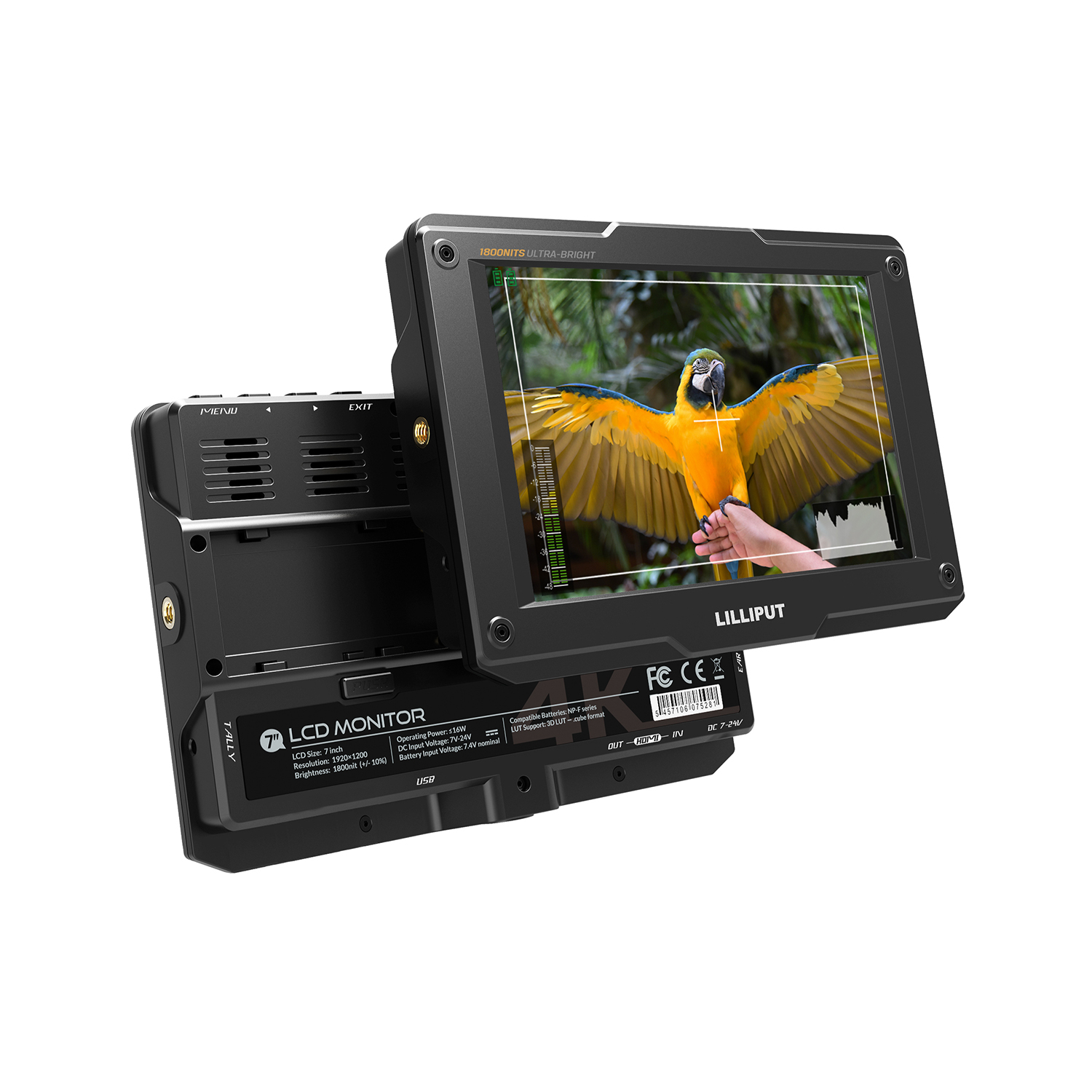 H7 7 Inch Ultra Bright 1800Nit DSLR 