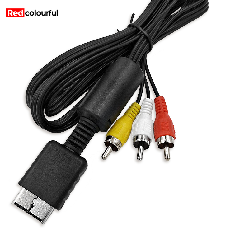 Redcolourful 1.8m 3rca Tv Adapter Av Cable Audio Video Cable For Ps2 Ps3 Multimedia Audio Cable