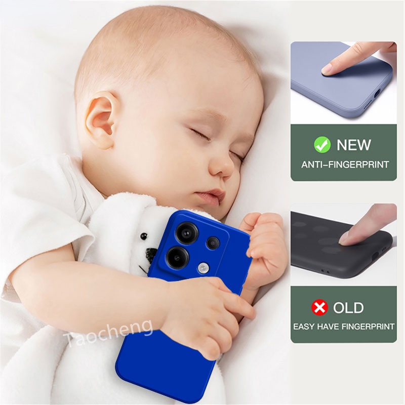 Casing For Redmi Note 13 pro plus 13pro 13pro+ Note13 2023 Square Liquid Silicone Phone Case Camera Protection Couple Shockproof Back Soft Casing Cover
