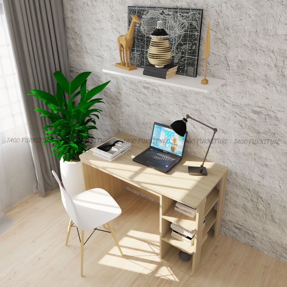 Bàn Học Sinh Kèm Kệ Sách Thông Minh