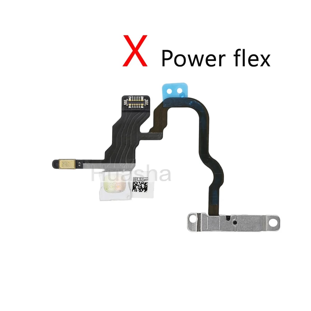 1pcs For iPhone X Xs Max XR Mute Volume Power Buttons key Switch Flex Cable Mobille Phone Repair Parts.