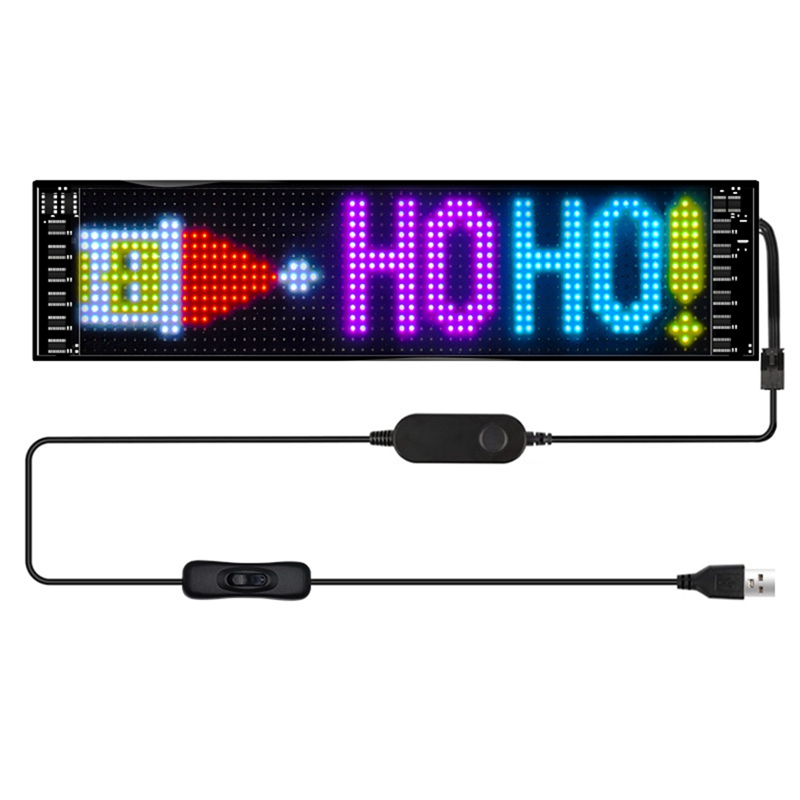 (ZNDG) LED Pixel Panel,USB 5V Flexible LED Module RGB Scrolling Text Animation Display,Bluetooth APP