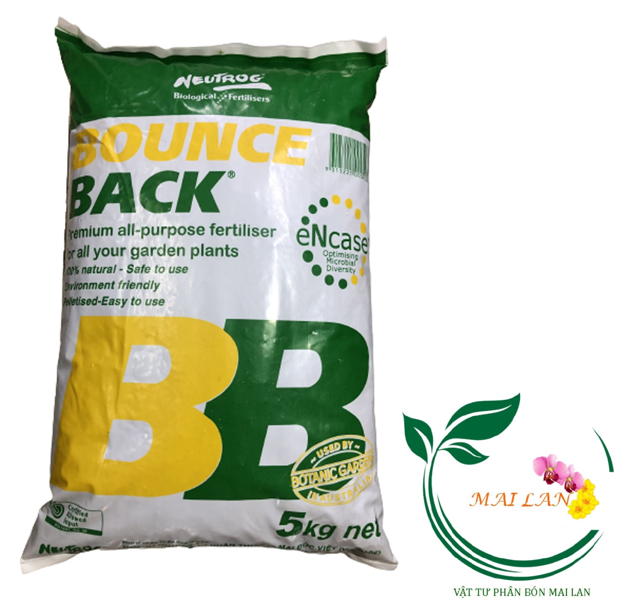 Phân hữu cơ đậm đặc dạng viên bounce back - #139a# 5kg