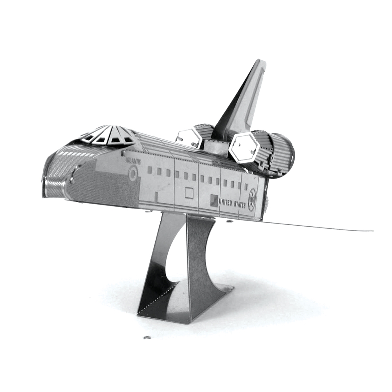 【Ready Stock】Hand-made Metal Puzzle Space Shuttle 3D Metal Model Creative 3D Puzzle Model