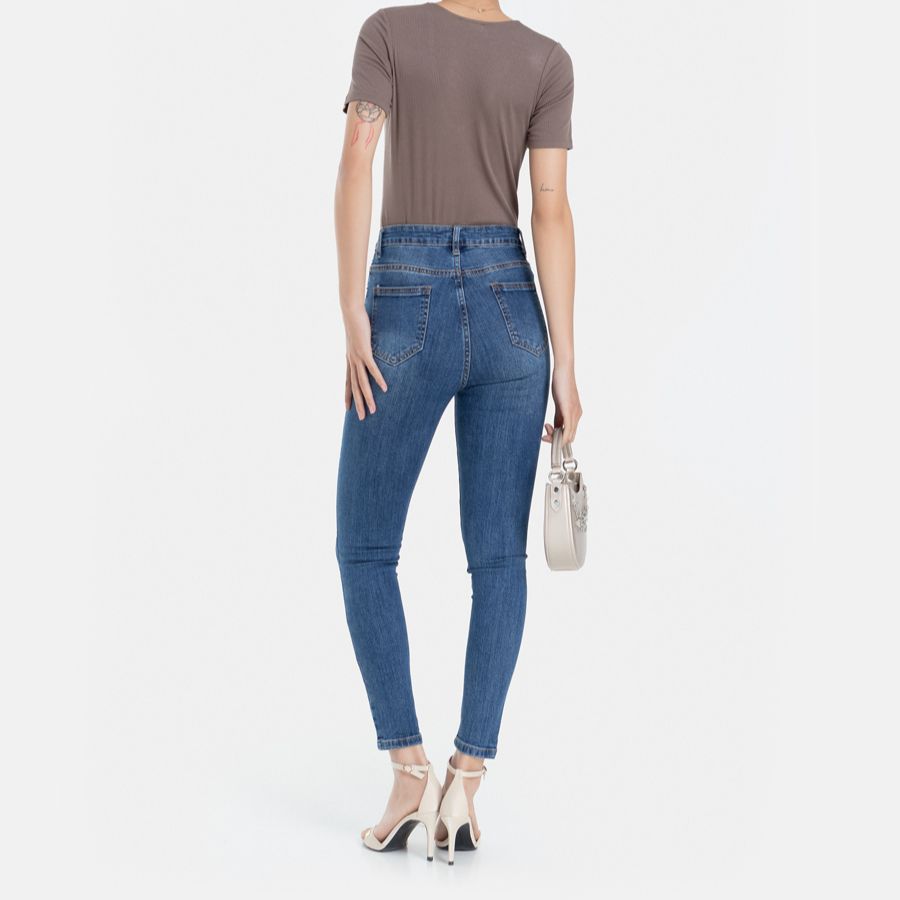 Quần Jean Dài Nữ Thời Trang JUNO Skinny Basic Trơn JNQDA004