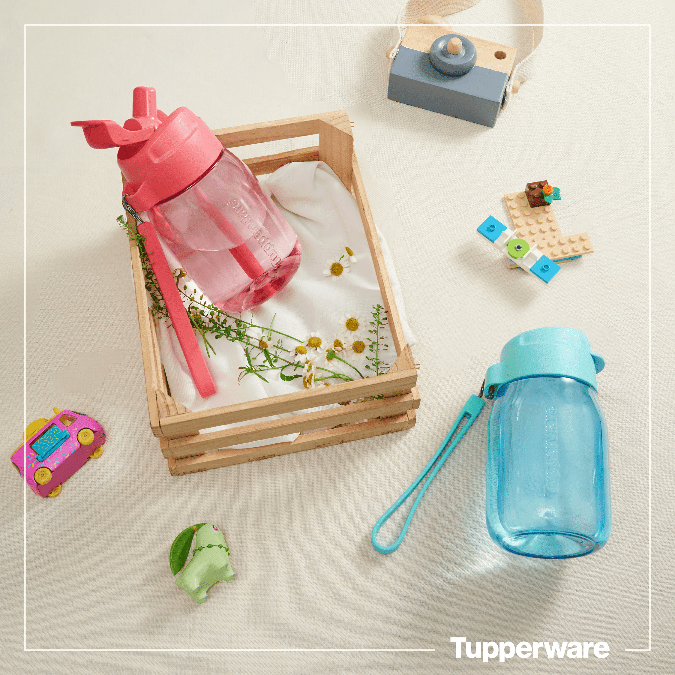 Bình nước Mini Lohas With Straw 350ml (Có ống hút) - Tupperware