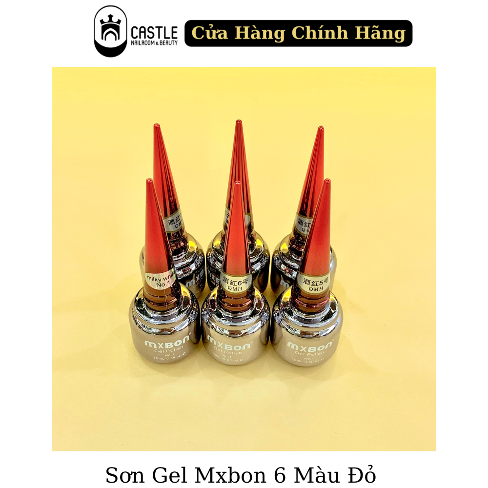 Sơn Gel MXBON 6 Màu Đỏ - Chính Hãng