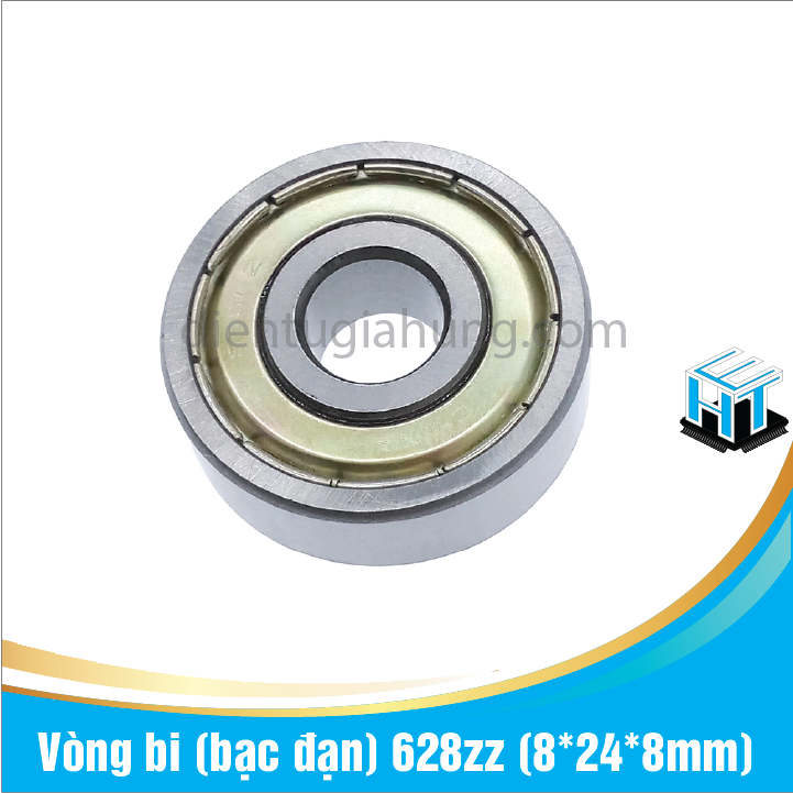 Combo 2 cái Vòng bi (bạc đạn) 628zz (8*24*8mm)(1 cặp)