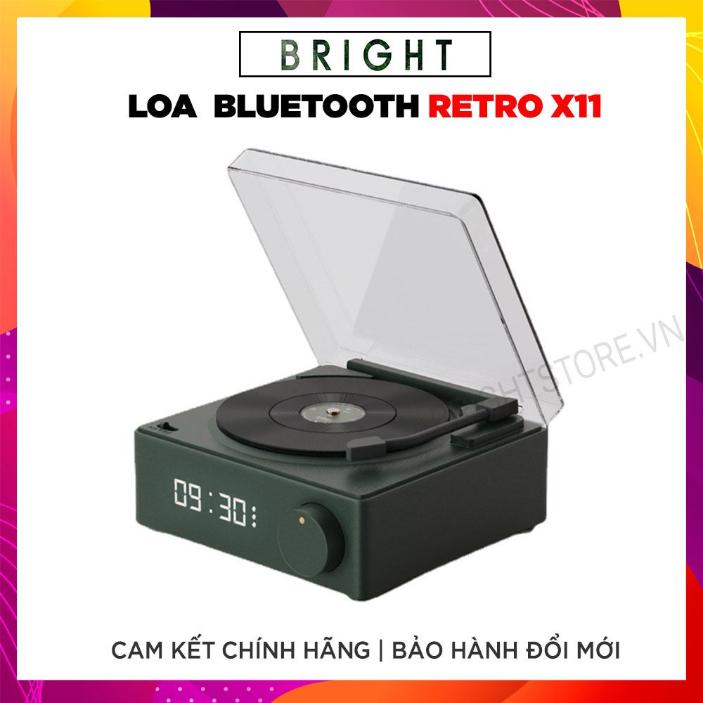 Loa Bluetooth Retro Giả Lập Đĩa Than X11 ( Phiên Bản Nâng Cấp của X10)