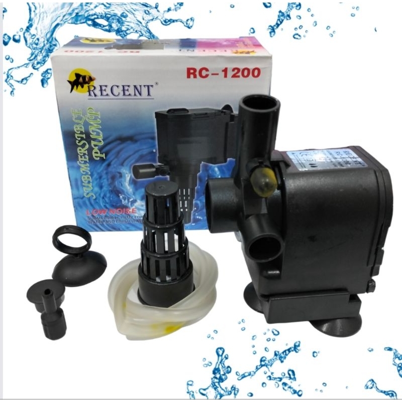RECENT RC 1200A Pompa Aquarium Aquascape