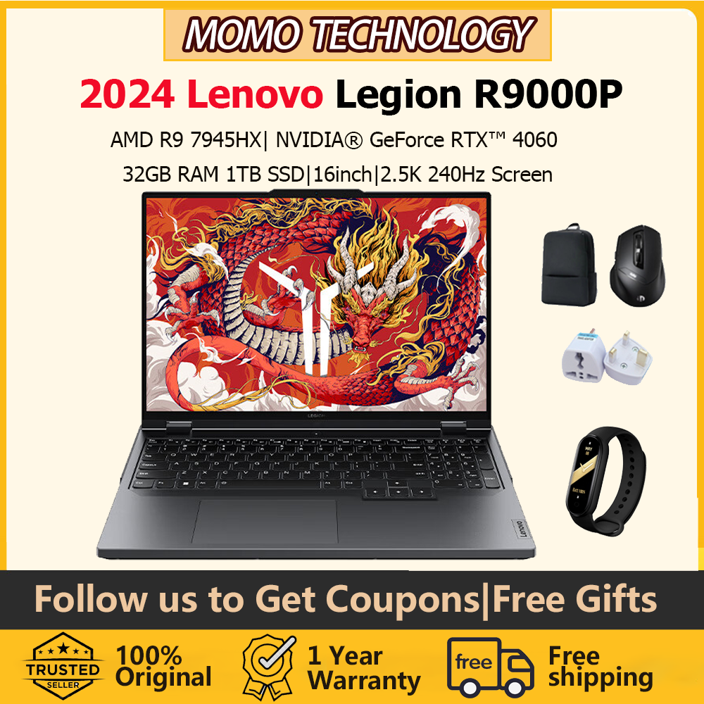 2024 Lenovo Legion R9000P Gaming Laptop|Lenovo Laptop|AMD R9 