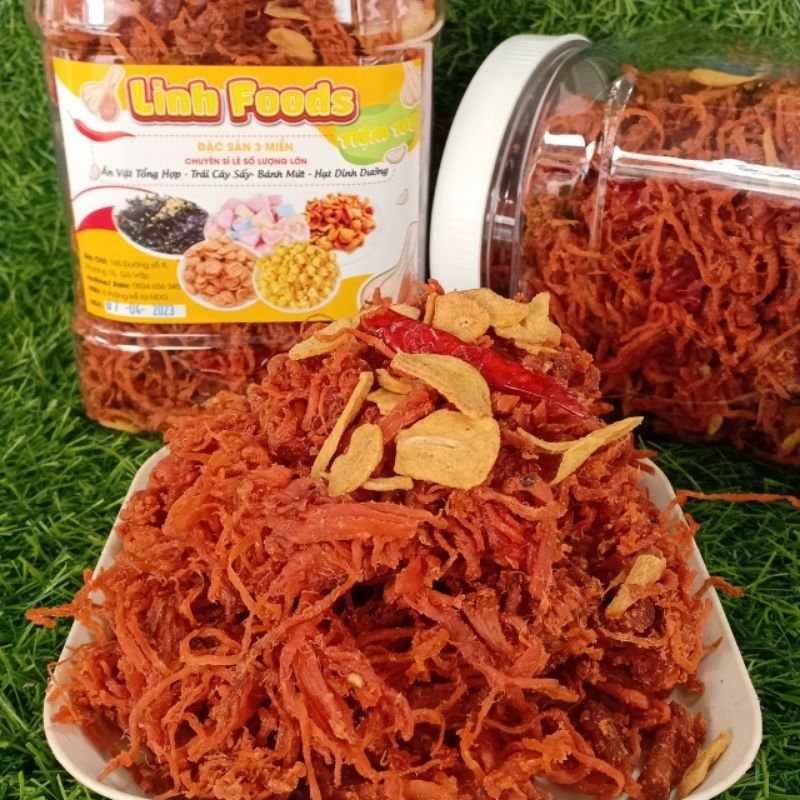 Khô Heo Cháy Tỏi - Khô Heo 500gr [HÌNH THẬT 100%]