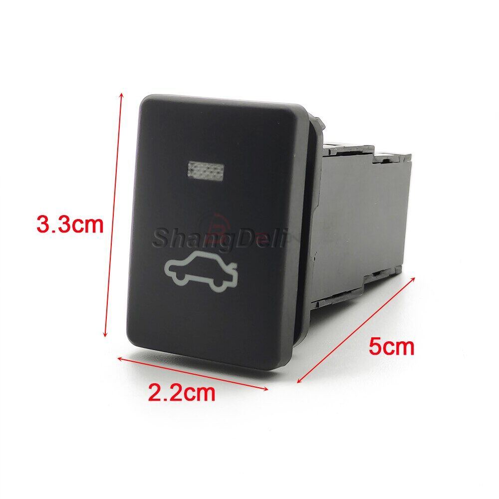 1pc Car LED Light Control Rear Tailgate Boot Release Trunk Switch Push Button for Toyota Camry 50 Prius Corolla PRADO RAV4