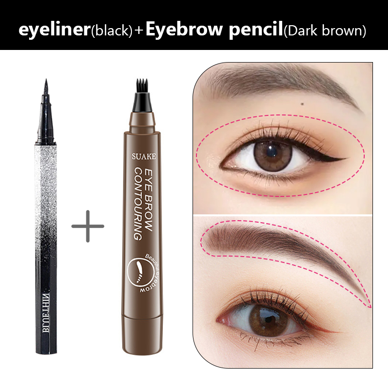 Suake 5 Colors Makeup Eyebrow Long Lasting Natural Liquid Eyebrow