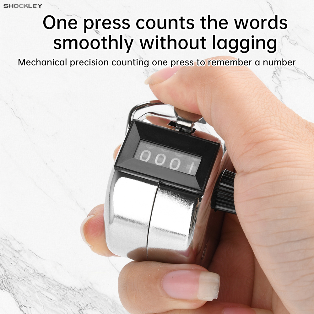 Manual mechanical counter, pedestrian flow warehouse, piece metal counting device