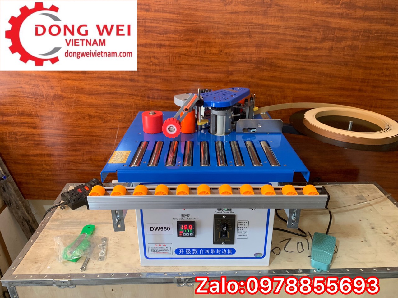 Máy  dán cạnh mini DW550 2 chức năng
