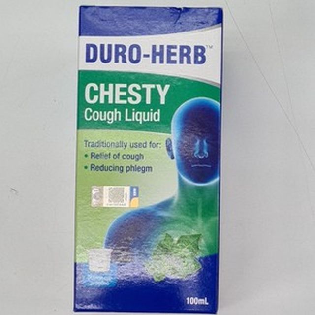 DUROHERB CHESTY COUGH LIQUID 100ML/BOT [EXP06/24] Lazada