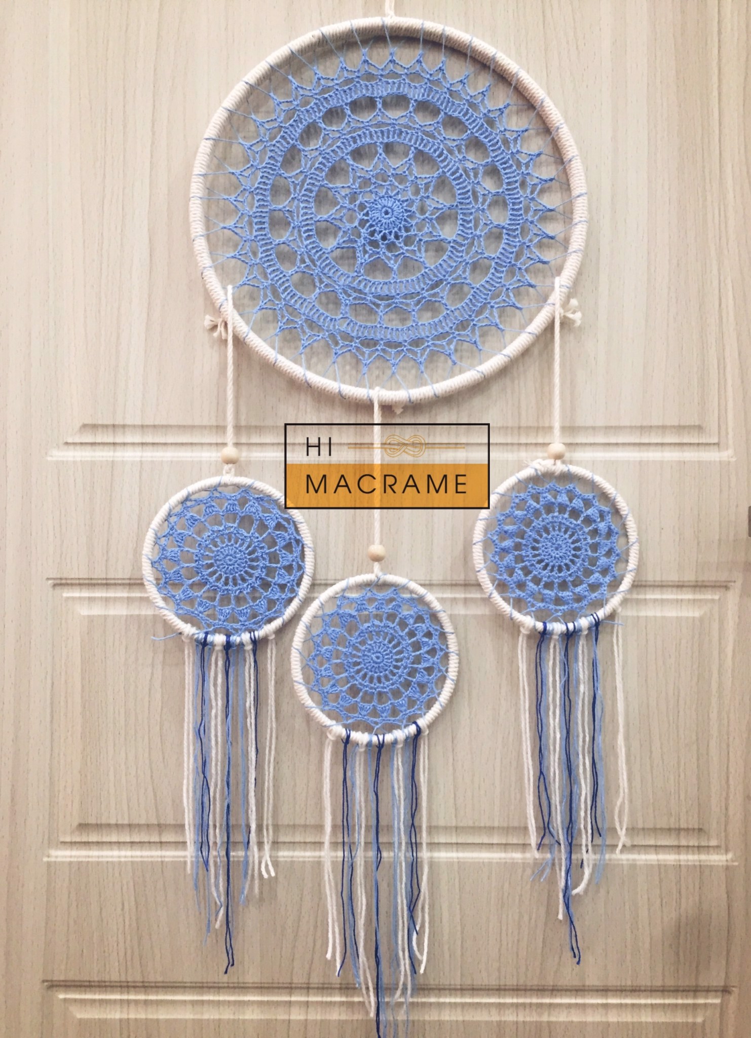 Vòng sắt tròn (size 18cm, 20cm, 25cm, 30cm) làm dreamcatcher, macrame