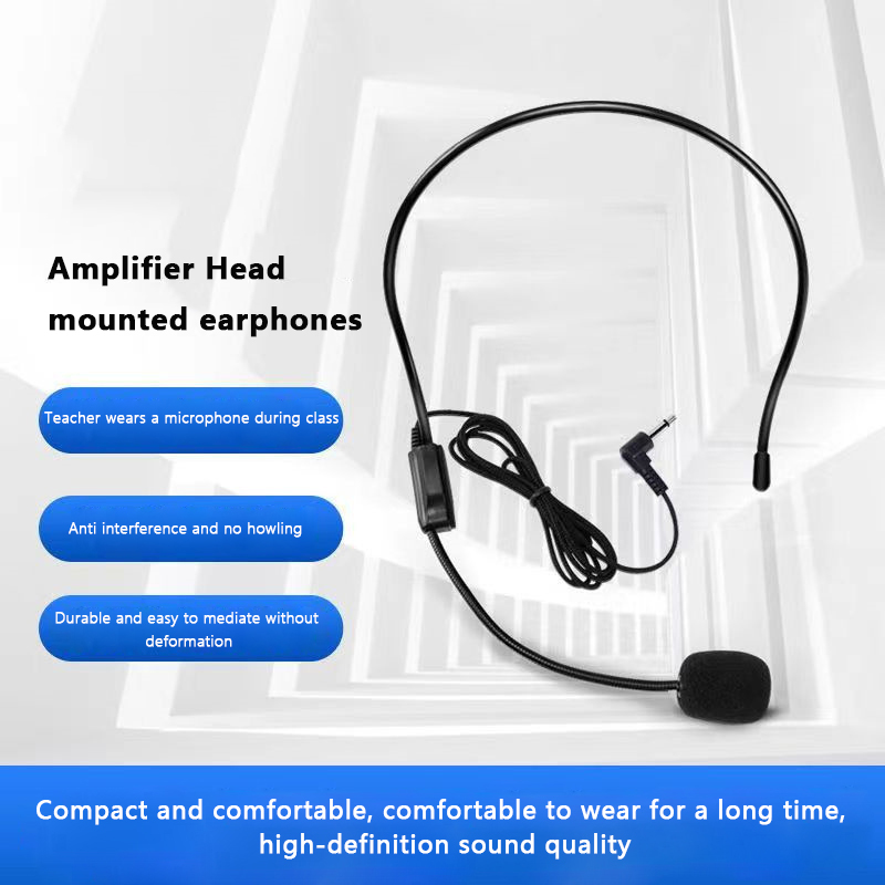 Portable%20Head%20Mounted%20Headset%20Microphone%20Wired%203.5mm%20Plug%20Mic%20For%20Shopping%20Mall%20Teacher%20Tour%20Guide%20Amplifier%20Phone%20Wheat%20Bee%20Ear%20JUNLING%20-%20Image%203