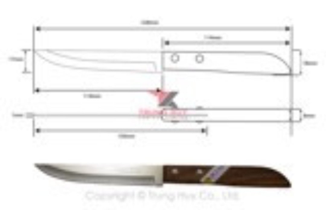Dao Gọt Trái Cây Cán Gỗ Kiwi Mũi Nhọn - 501