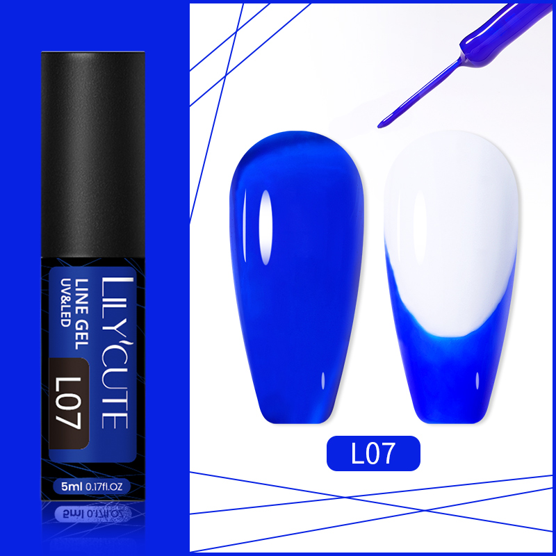 Born pretty 5ml nail art line polish gel 14 colors for uv/led paint nails drawing polish diy painting varnish liner gel tool