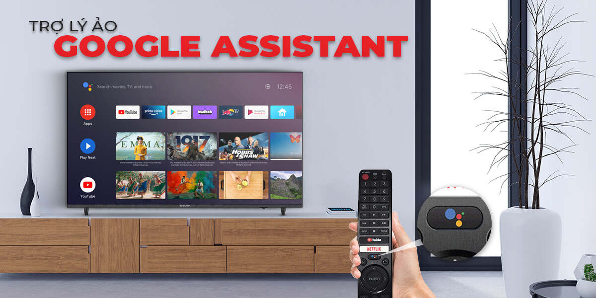 Tivi SHARP 55 inch 4K Smart Tivi 4T-C55DJ3X