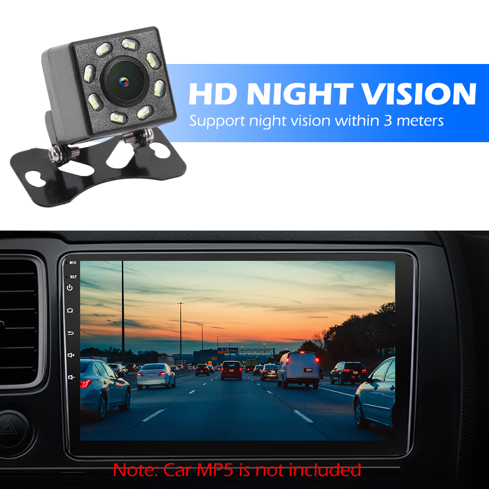 4 8 12 LED Night Vision Car Rear View Camera 170 Lens Backup Reversing ...
