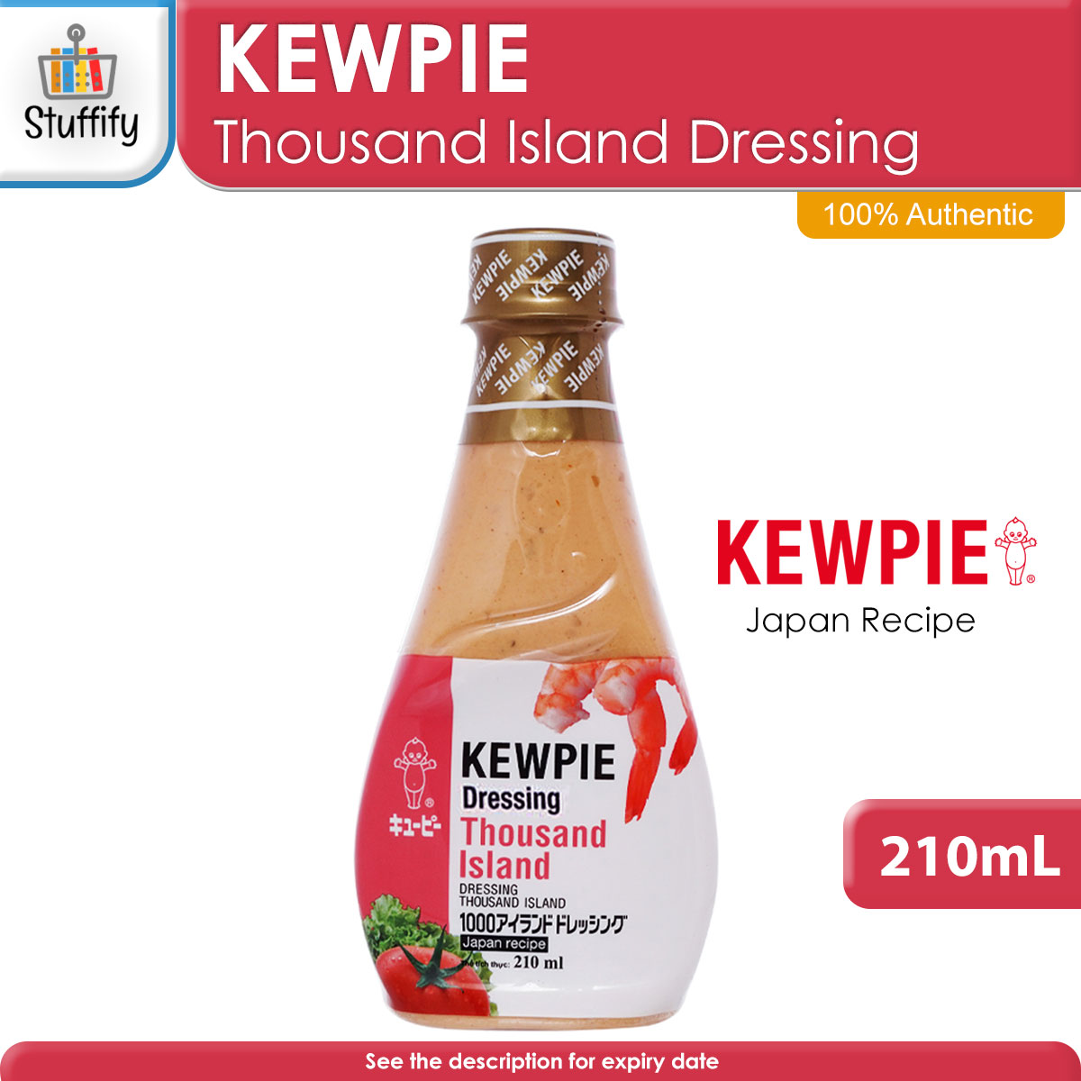 KEWPIE Thousand Island Dressing (1 Bottle of 210mL), Authentic, Great
