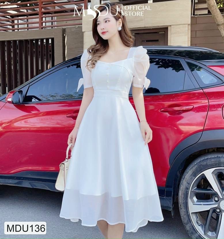 Đầm xòe công chúa siêu sang trọng , tôn dáng siêu xinh xắn cho các nàng