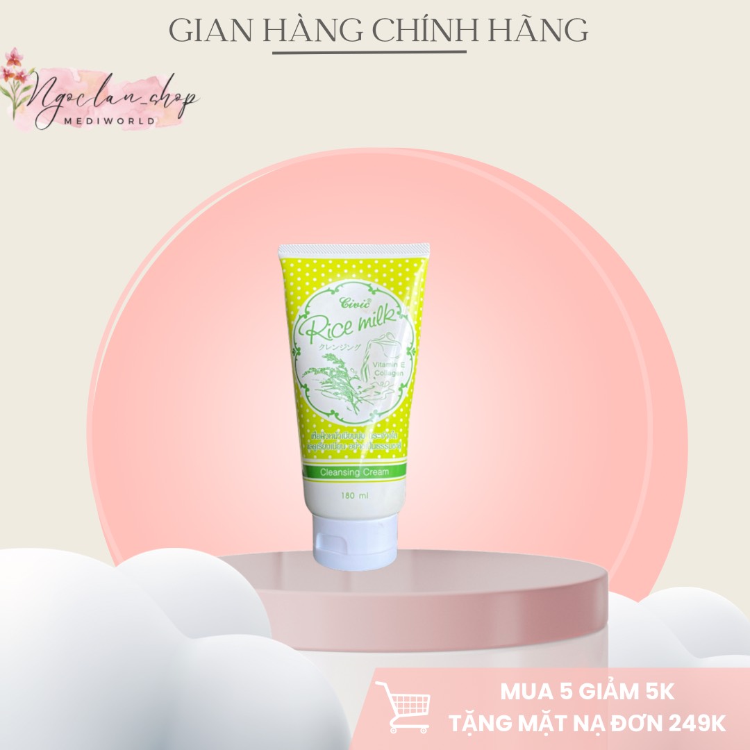 Sữa rửa mặt gạo Thái Rice Milk 180ml - LYO
